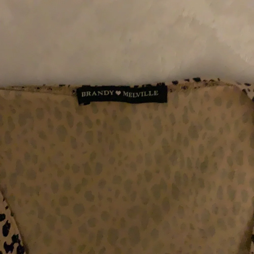 Brandy Melville cheetah print wrap top - Picture 2 of 2
